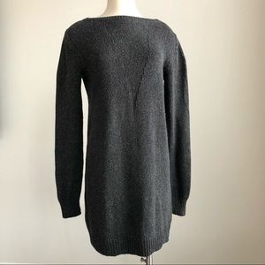 Alexander Wang Geometric Pattern Oversized Boat Neck Sweater Dress